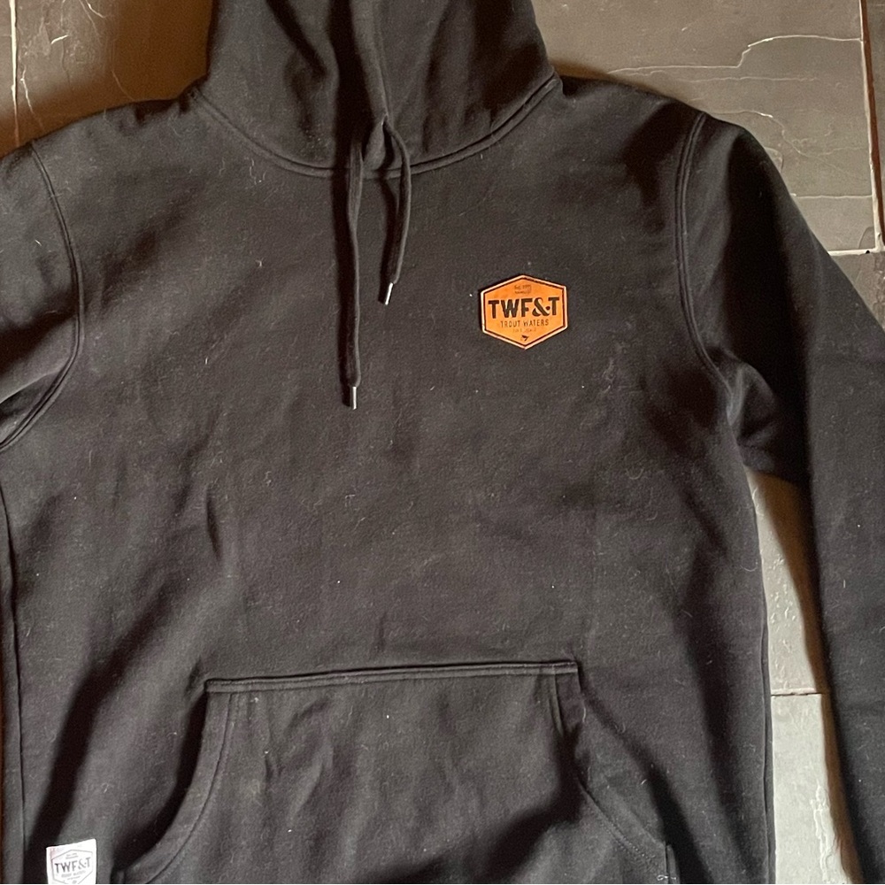 Trout waters black hoody